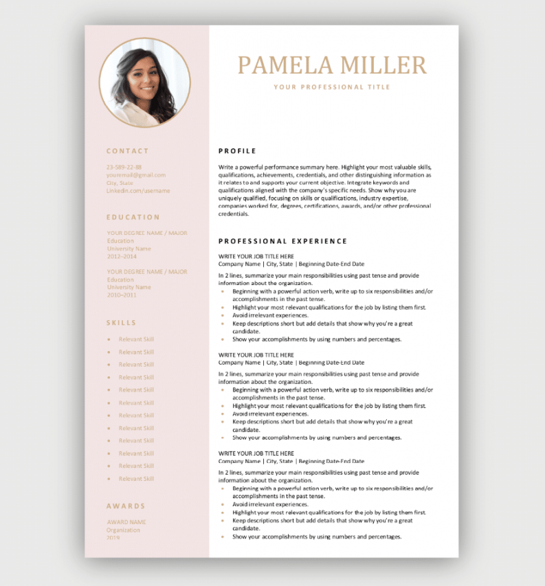 Resume Templates  Free Download  Customize in Microsoft Word