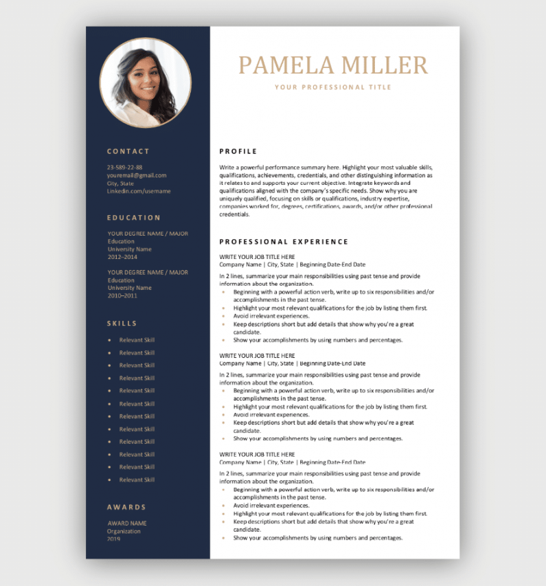 Resume Templates  Free Download  Customize in Microsoft Word