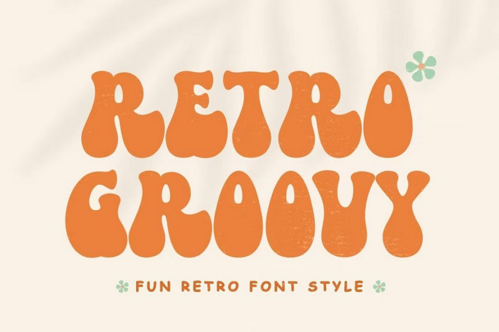 Retro Groovy s Bubble Font  Design Shack