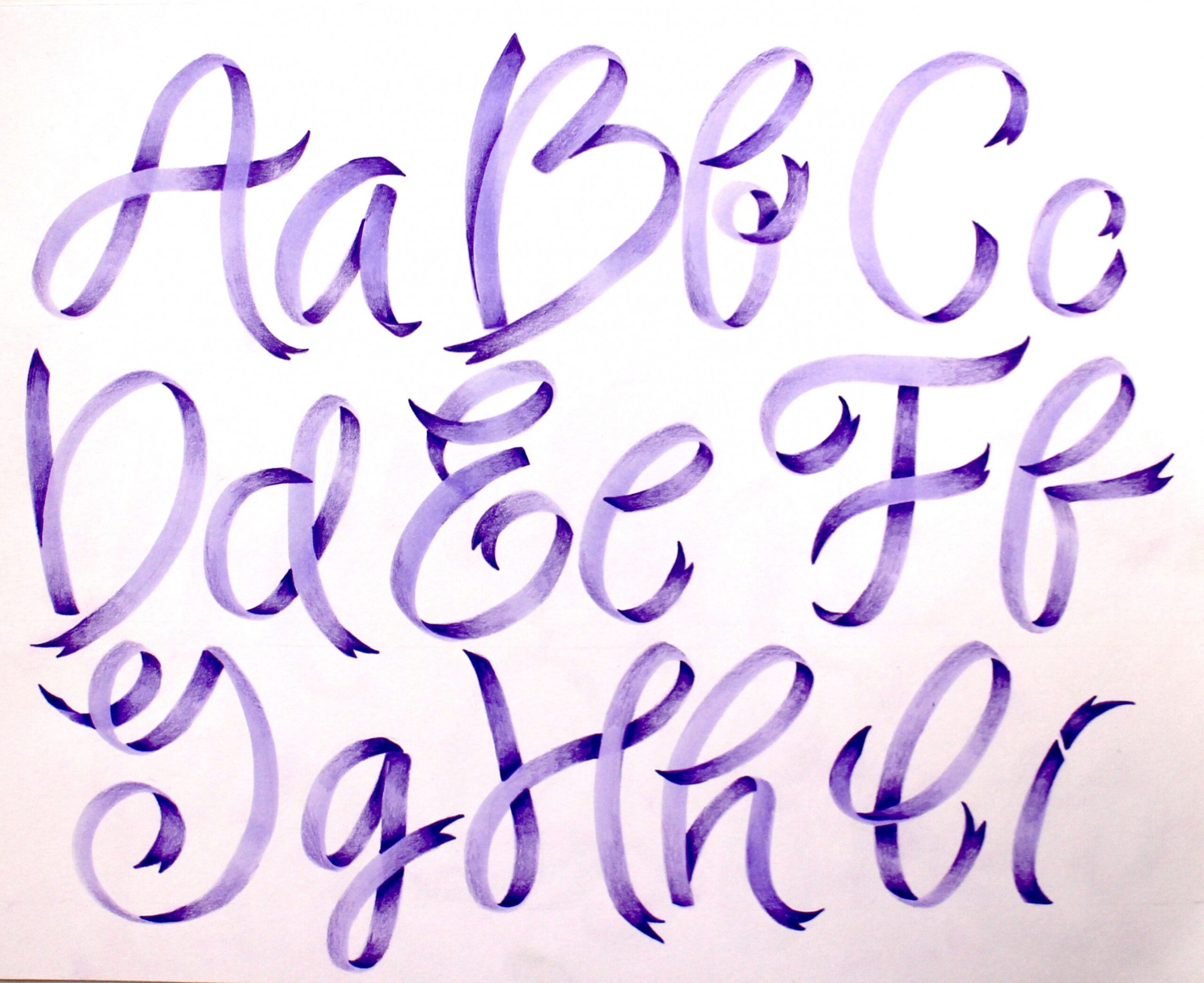 Ribbon Lettering with the New Pastel Dual Brush Pen Set - Tombow