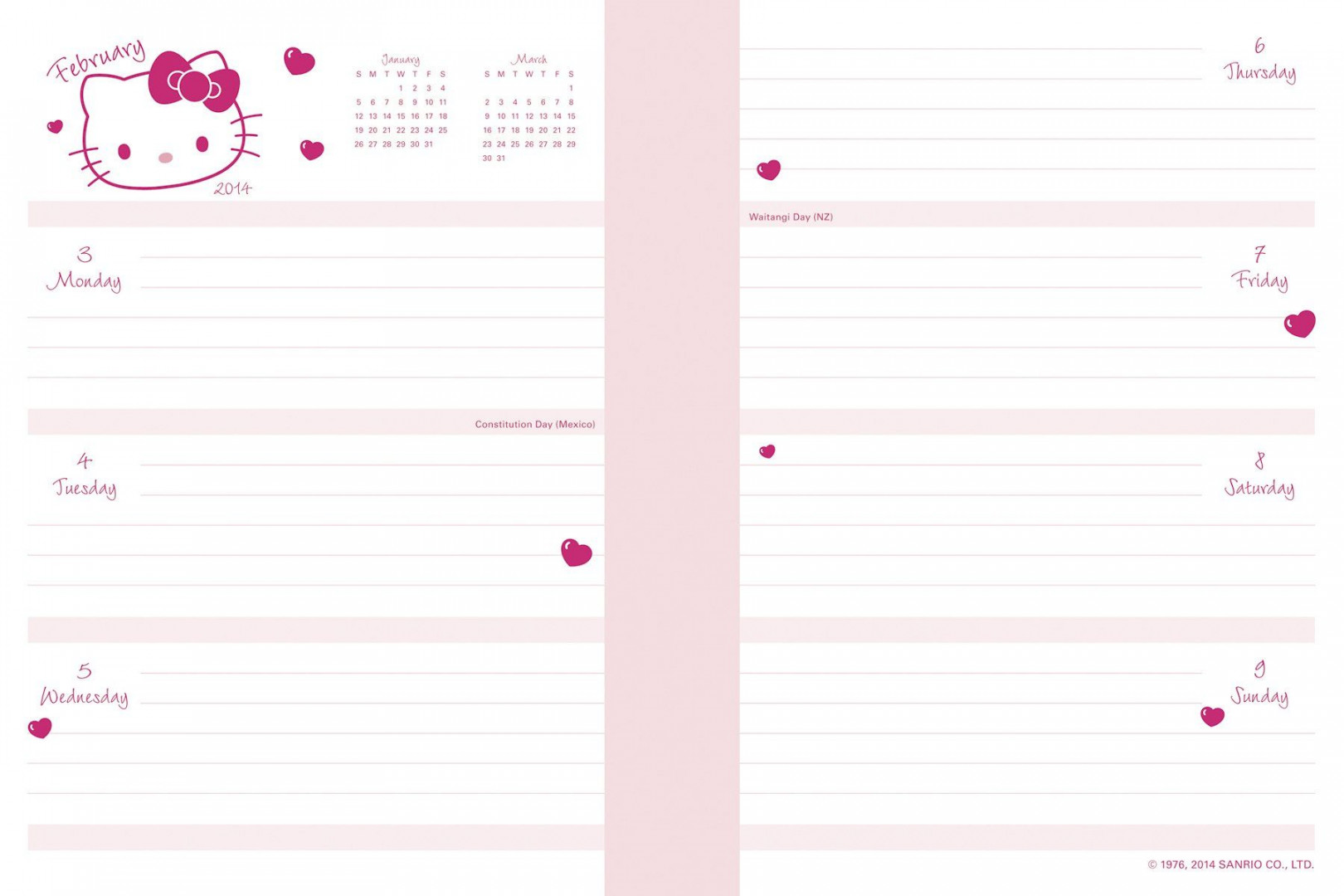 Robot Check  Planner, Printable planner pages, Hello kitty