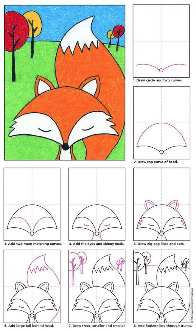 simple-easy-drawings-how-to-draw-a-fox-step-by-step-diy-tutorial