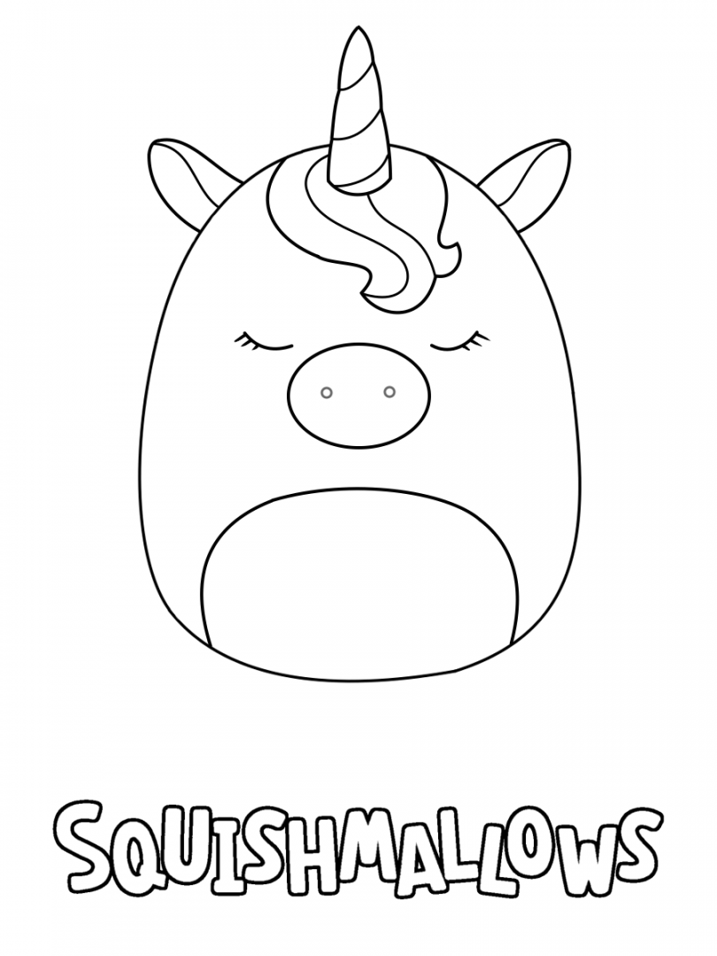 Squishmallow coloring pages  Print and Color