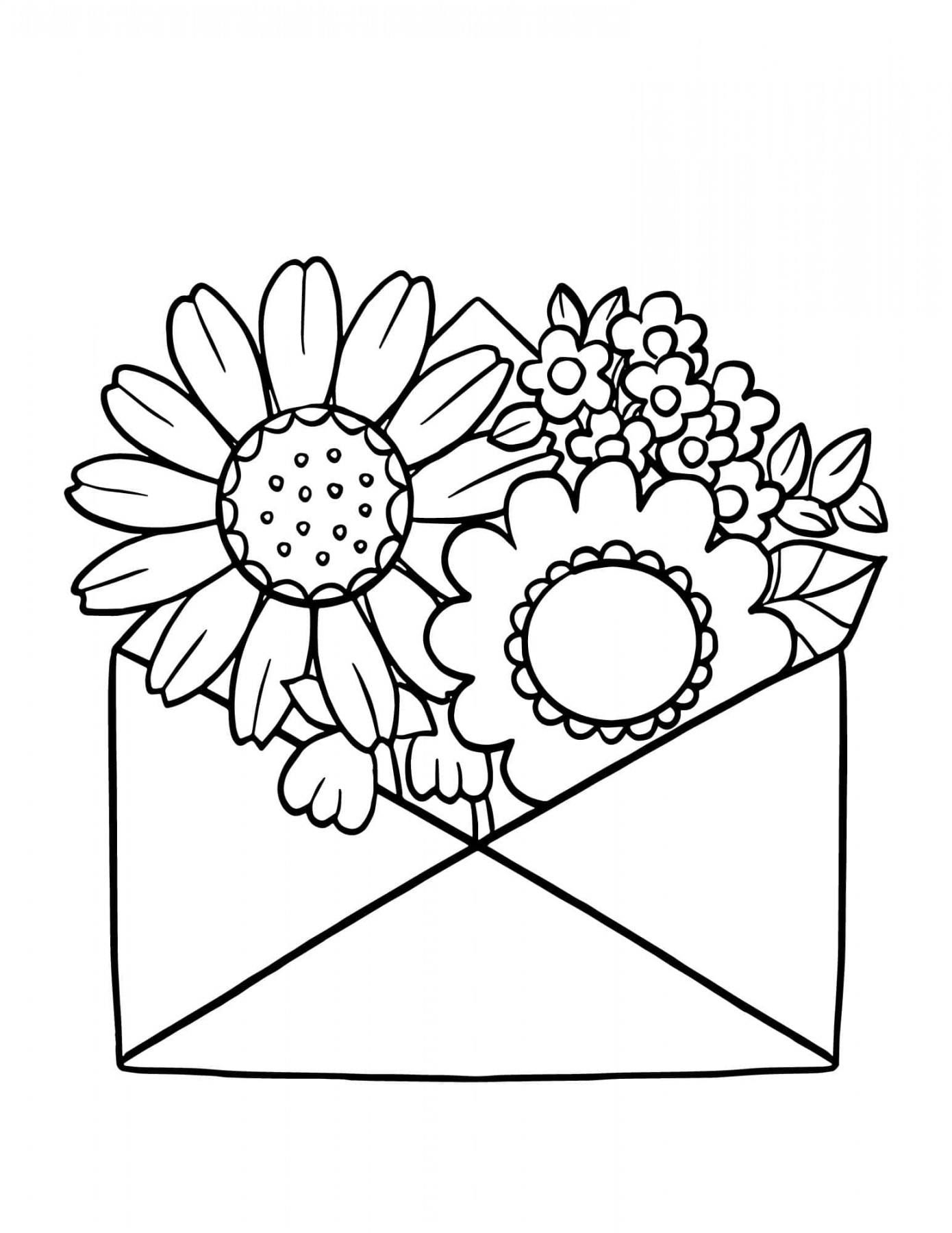 Stunning Flower Coloring Pages For Kids and Adults