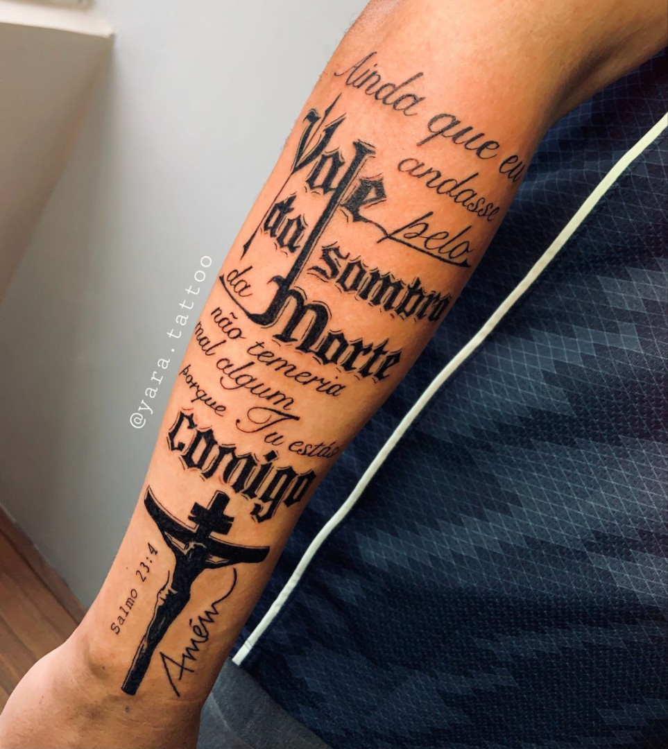 Tatuagem salmo :  Letras para tatuagem, Tatuagem masculina