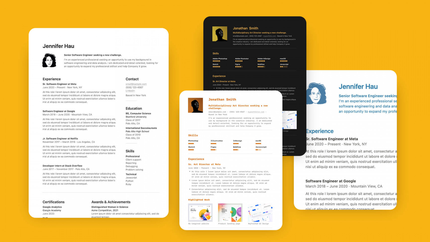 The + Best Notion Resume Templates & Digital CV Templates  Gridfiti