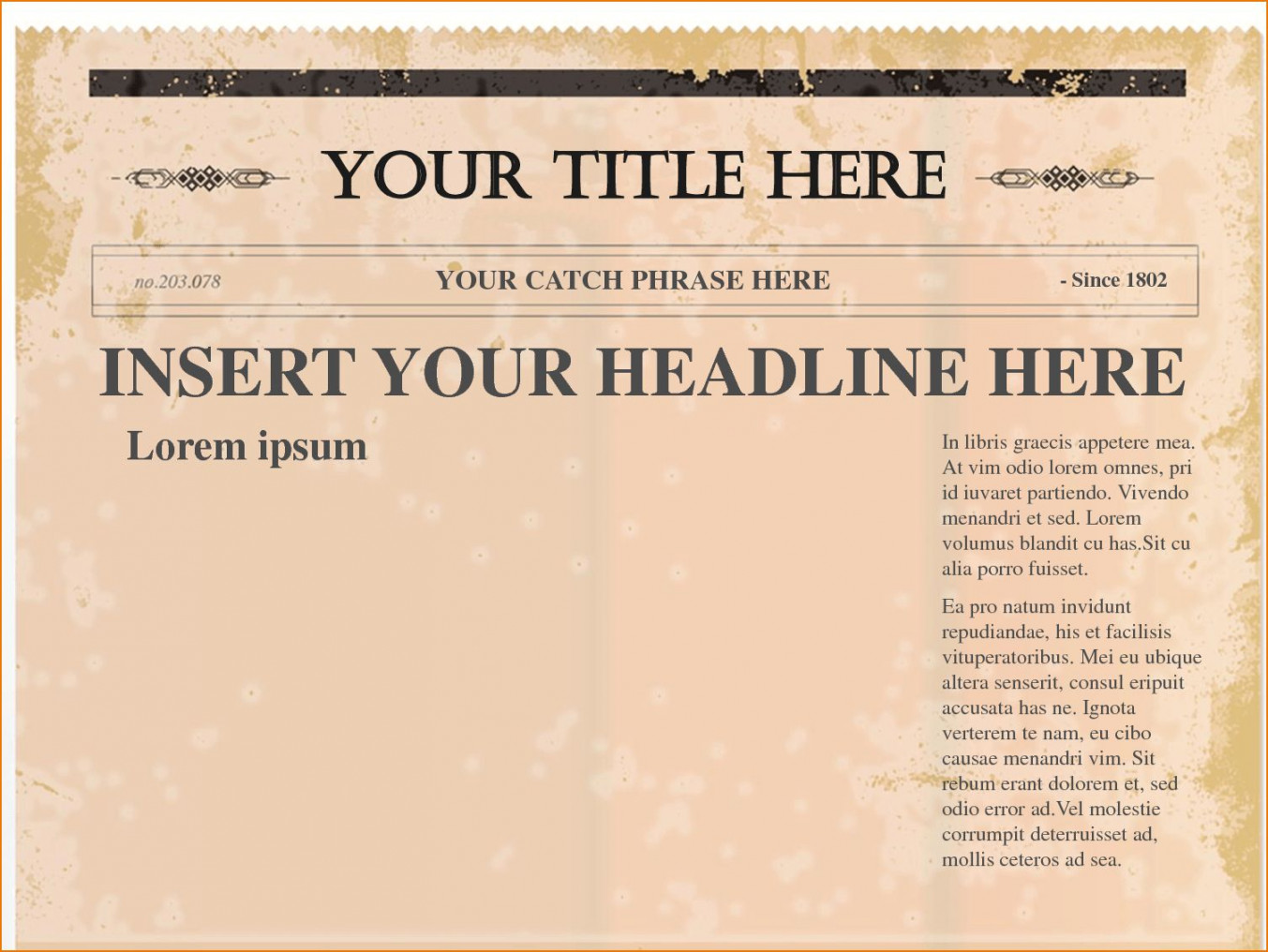 The glamorous Editable Old Newspaper Template For Word – Docap