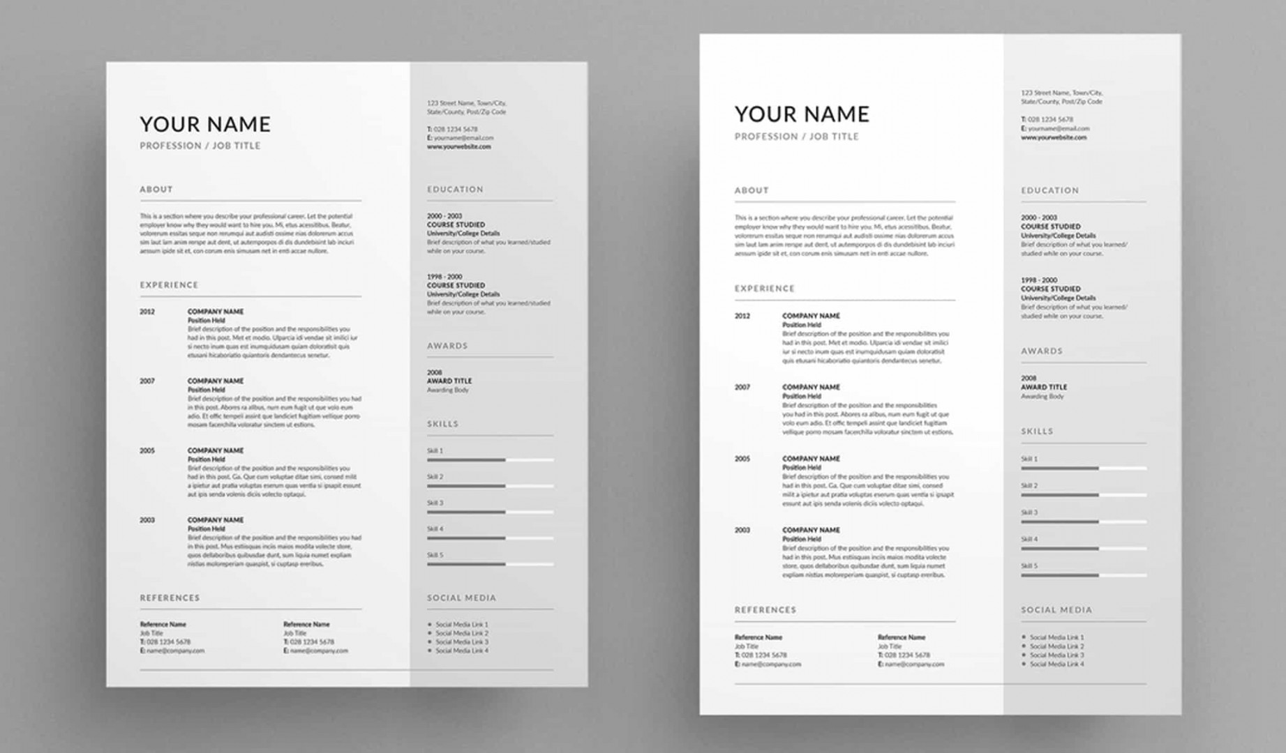 The  InDesign Resume Templates You Need in   Redokun Blog