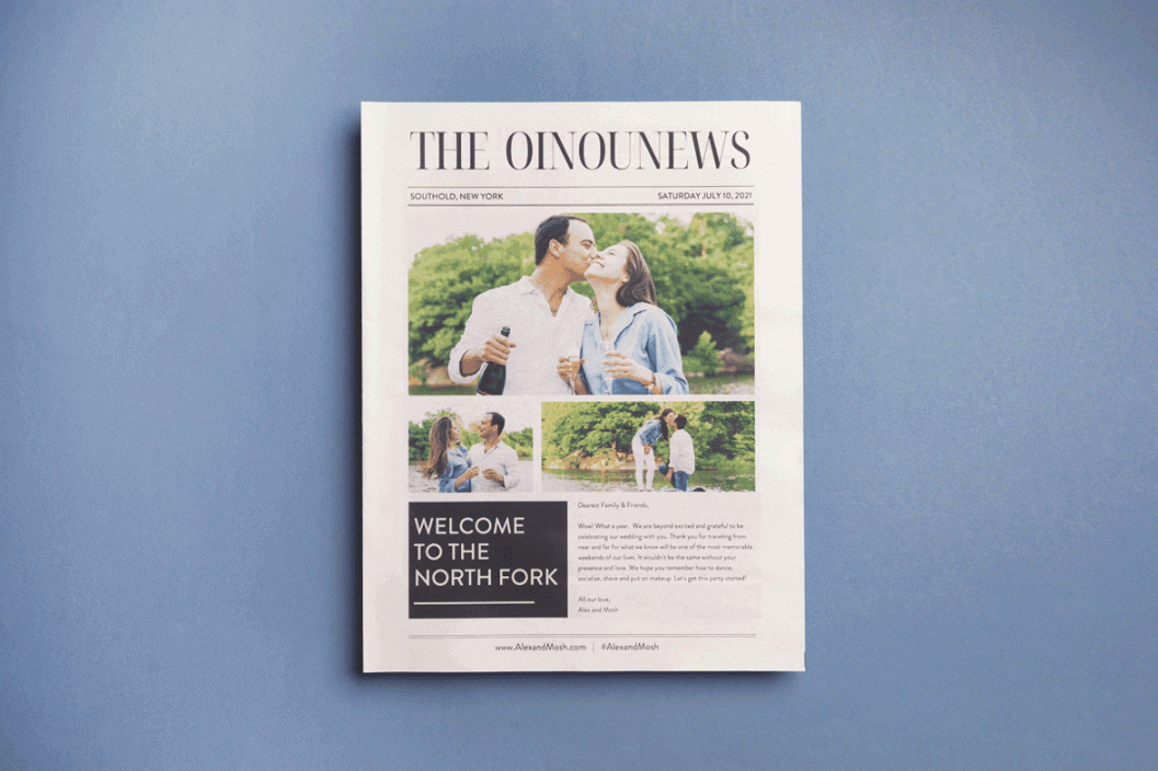 The ultimate guide to making a wedding newspaper (with Canva