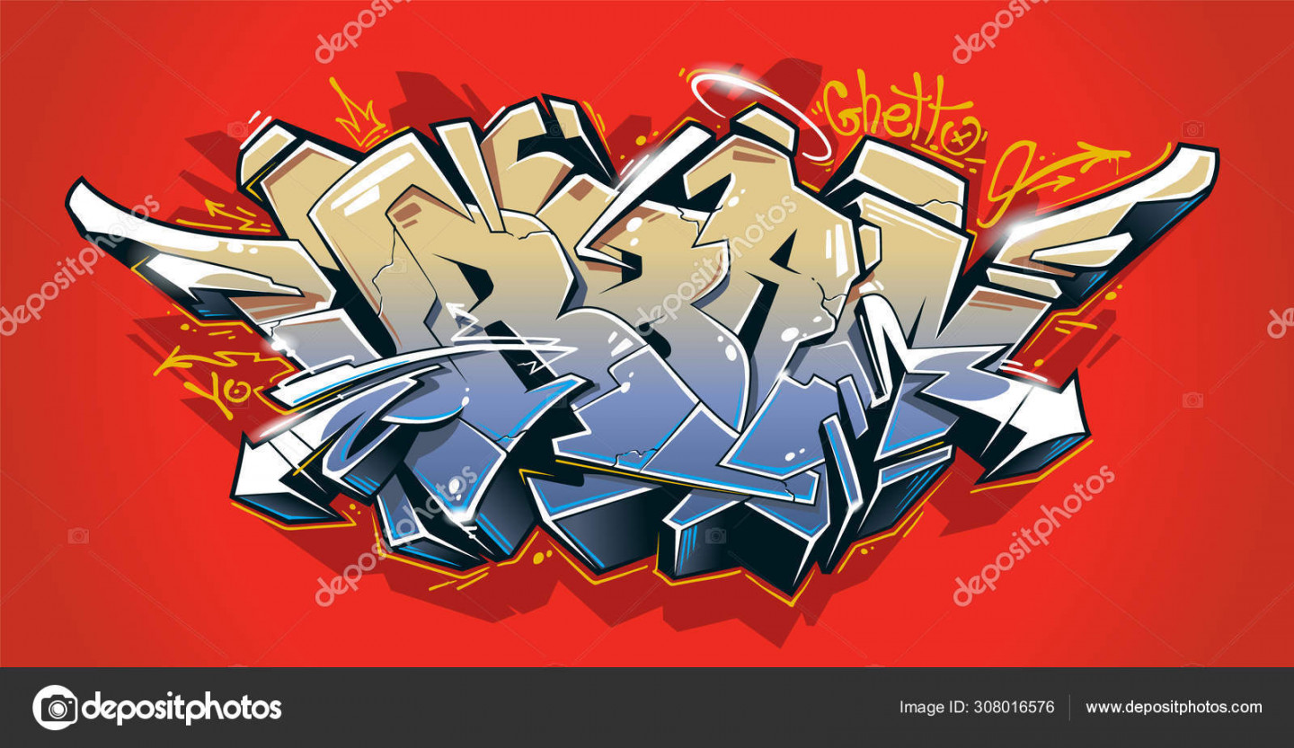 Urban Graffiti Vektor Kunst-Stockillustration von ©Vecster #