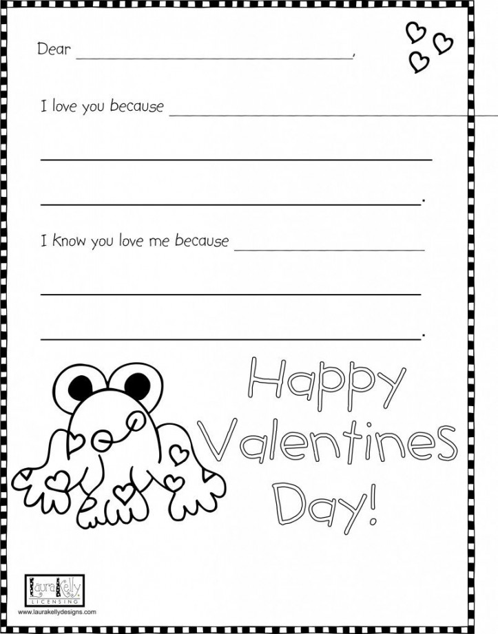 ValentineLetter  Valentine worksheets, Valentines letter