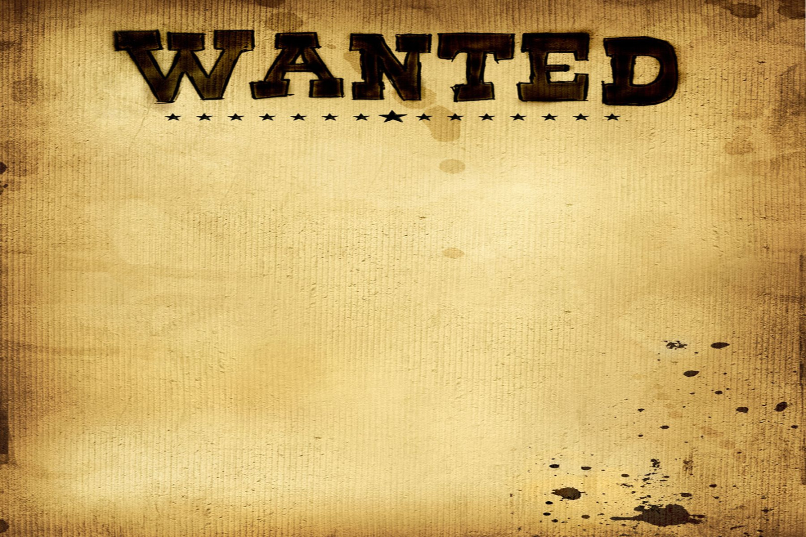 Wanted Poster  Poster template free, Poster template, Wanted template