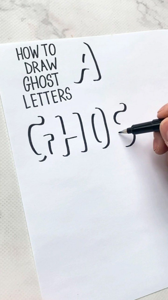 Watch this reel by kellycreates on Instagram  Ghost letters