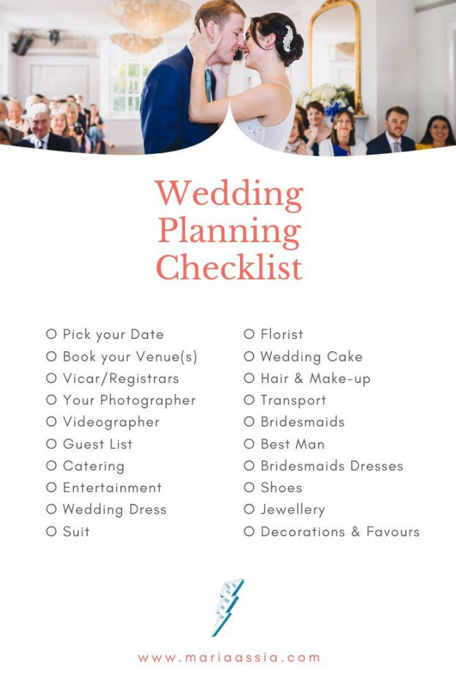 Wedding Planning Checklist  Wedding planning checklist, Wedding