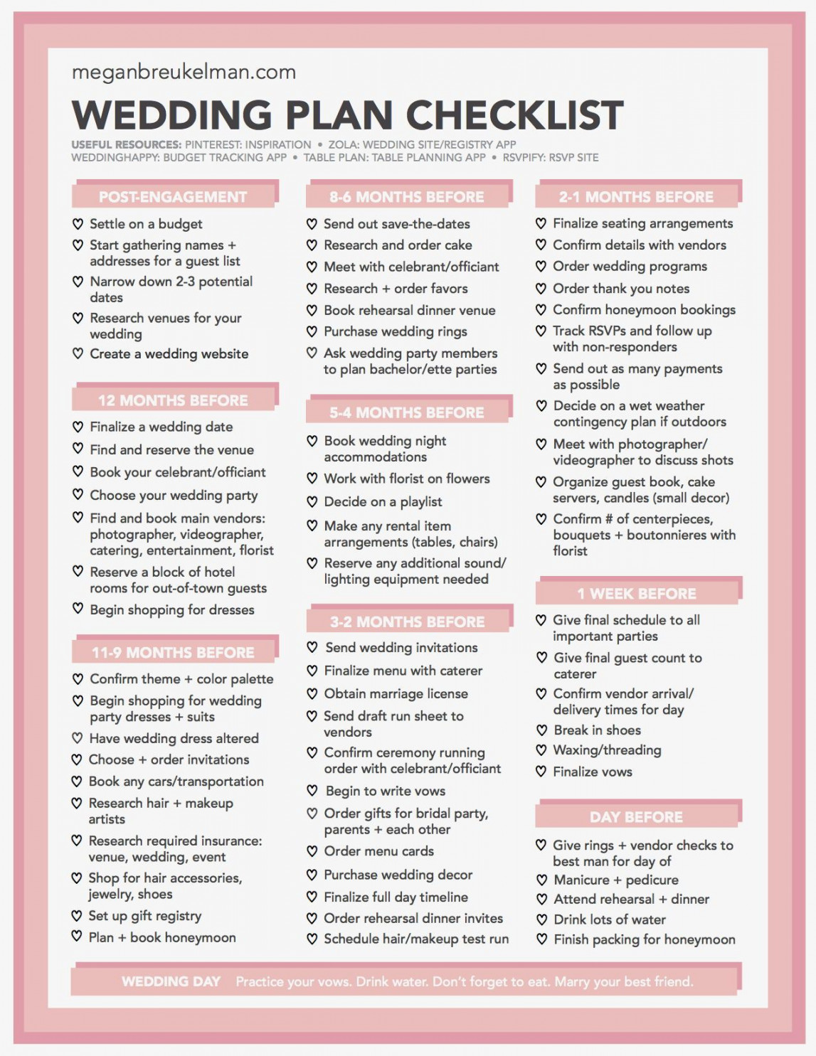 wedding planning, wedding planning checklist, free wedding