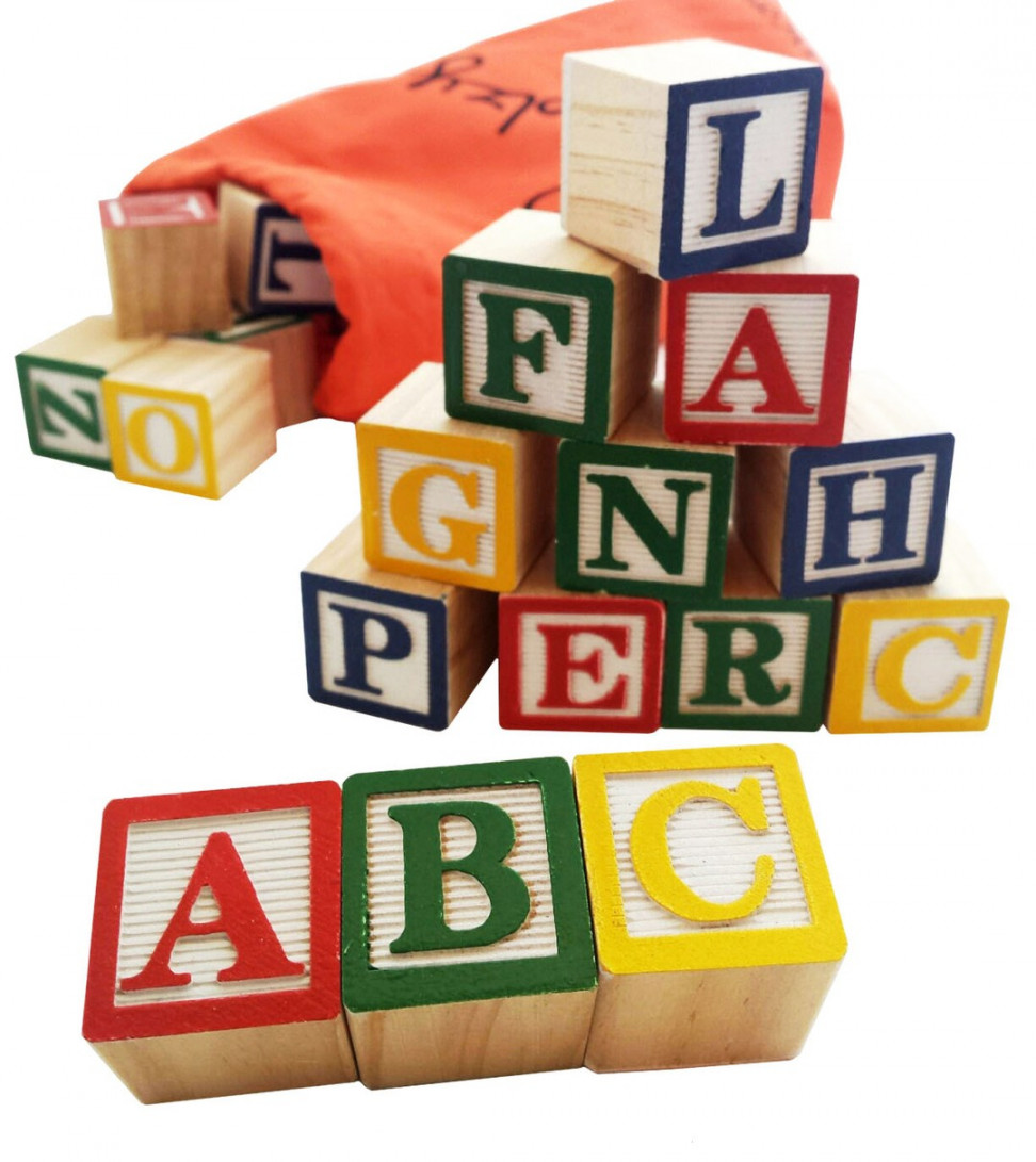 Wooden Alphabet Letter Blocks Sets for ToddlersSK-