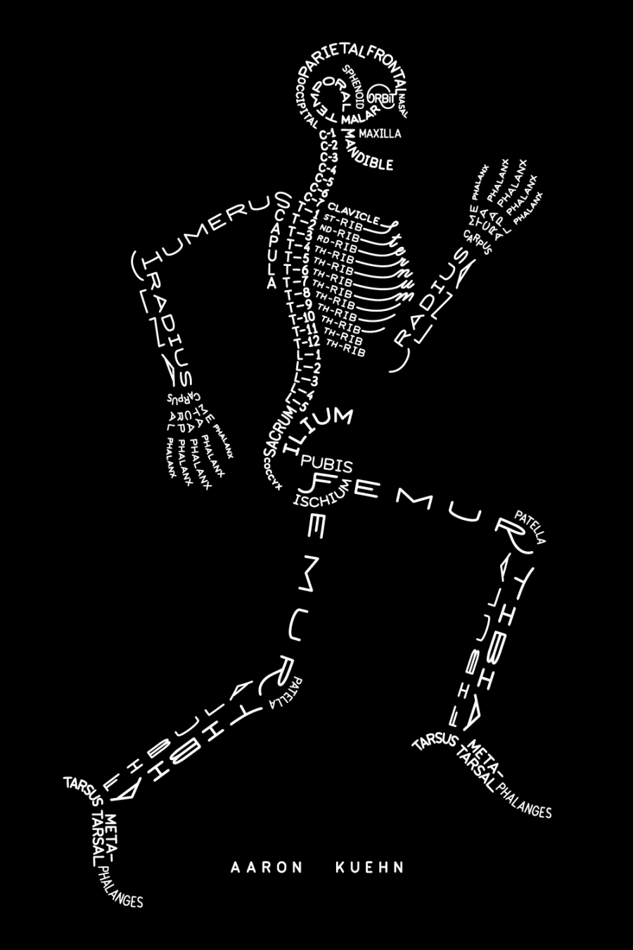 Aaron Kuehn  Skeleton Typogram