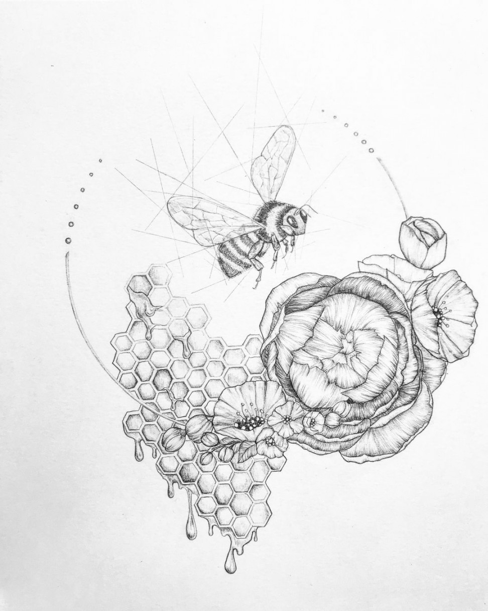 Abi Mustapha on Instagram: “#bee yourself;) drawing magic on a