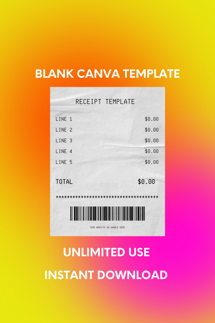 Aesthetic Receipt Canva Template  Invoice design, Receipt