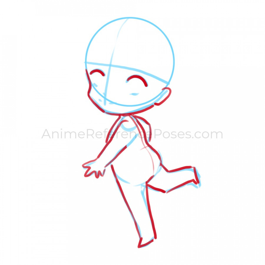 Anime Chibi Poses - Free Drawing Reference