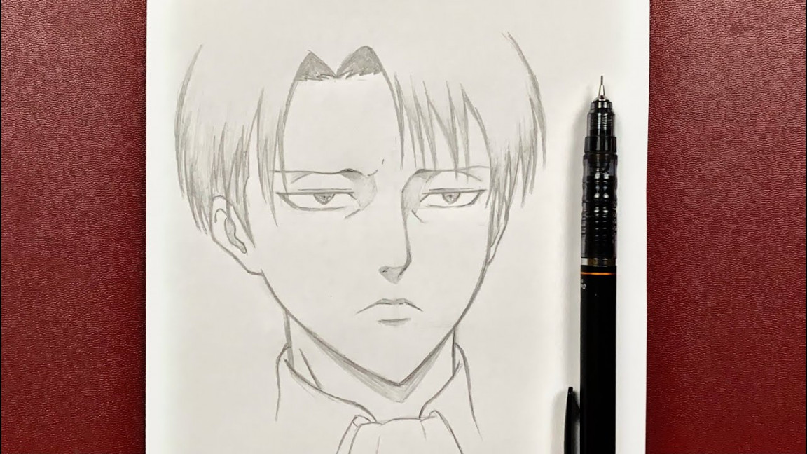 Anime drawing  how to draw Levi Ackerman step-by-step using just a pencil