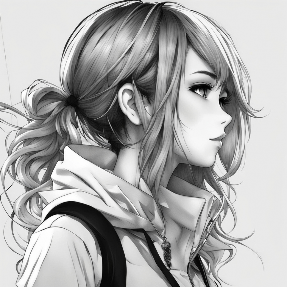 Anime Girl Pfp Black And White by RhasaArt on DeviantArt