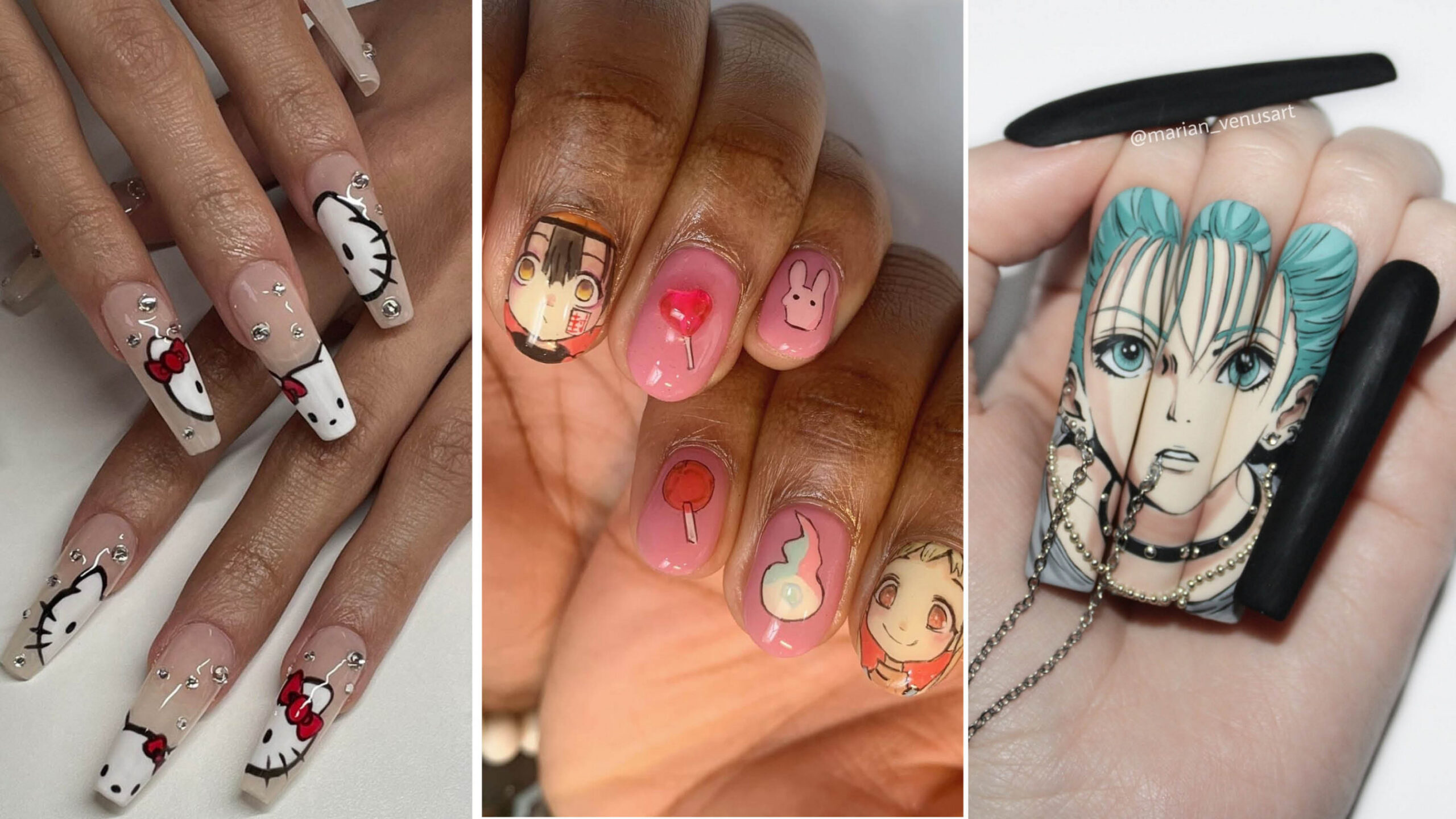 Anime Nail Art Ideas That Look Like They Were Pulled Off Your