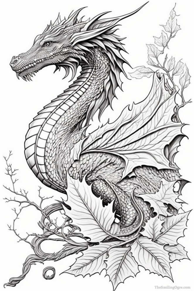 ArtStation - AI Dragon Line Art  in   Dragon line, Line art