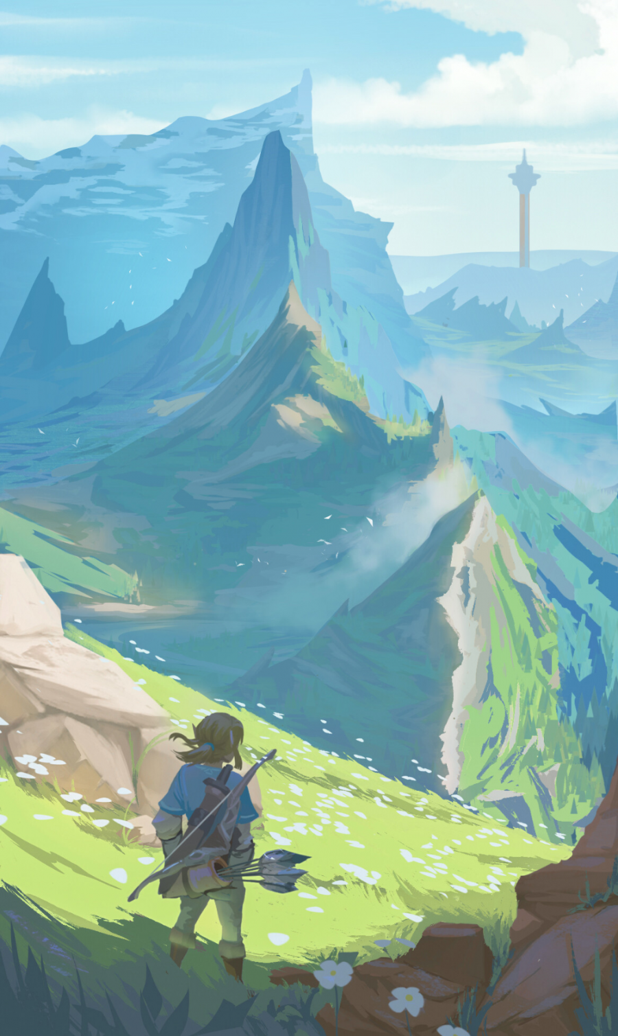 ArtStation - Zelda BOTW Fanart, Jln Mck  Fantasy art landscapes