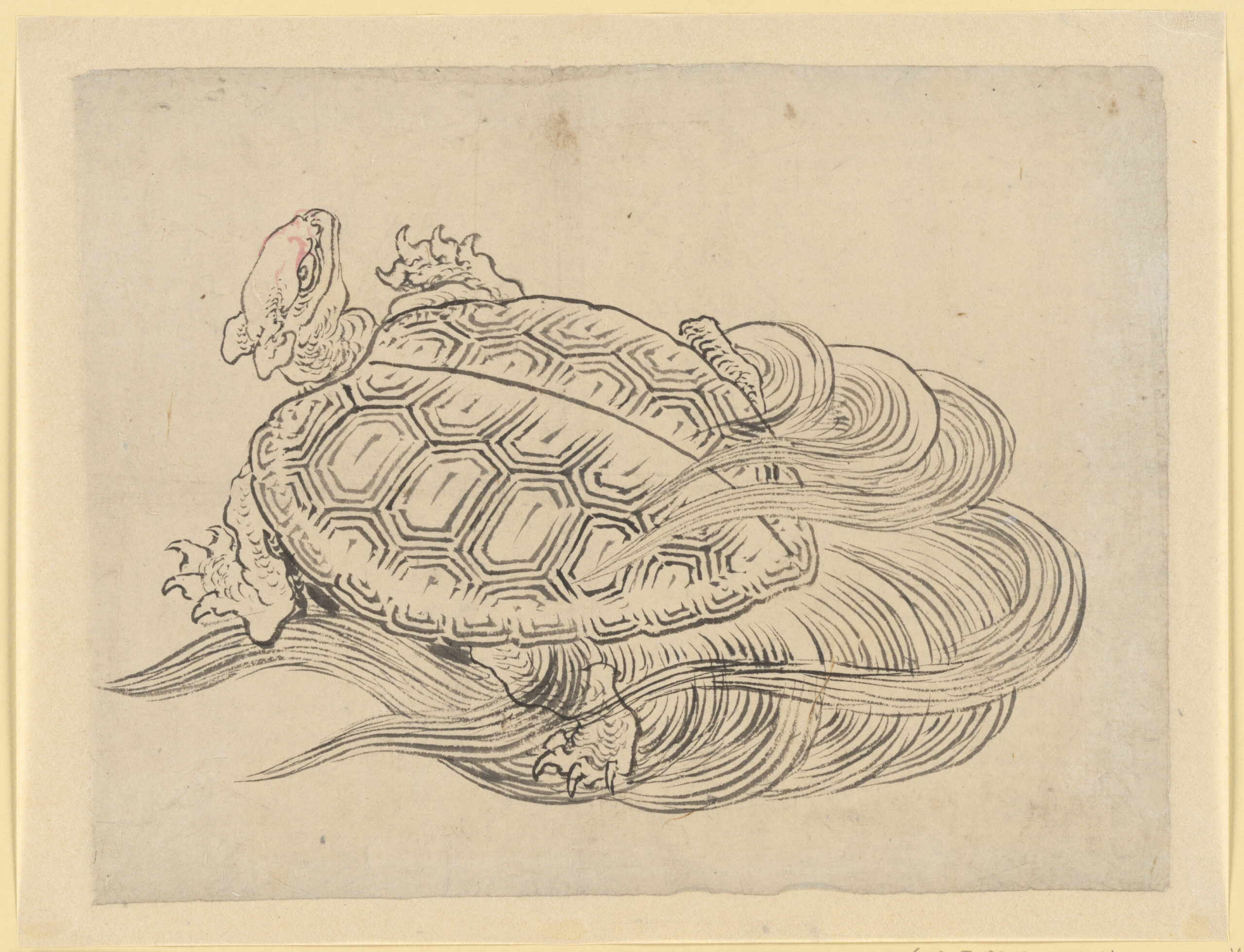 Attributed to Katsushika Hokusai  Sea Turtle (Emblem of Longevity