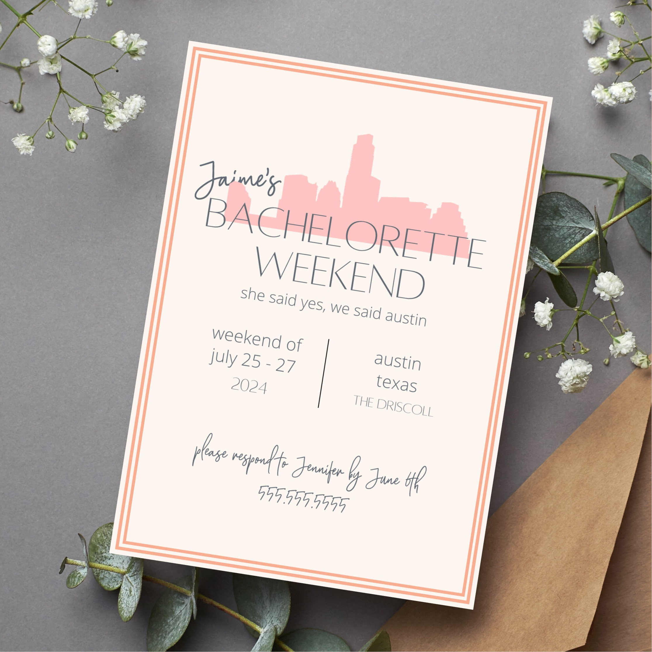 Austin Bachelorette Itinerary Template Bachelorette - Etsy