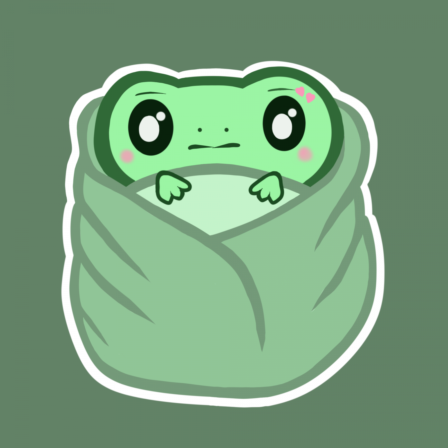 Baby Frog Sticker – Roselight Enchantments