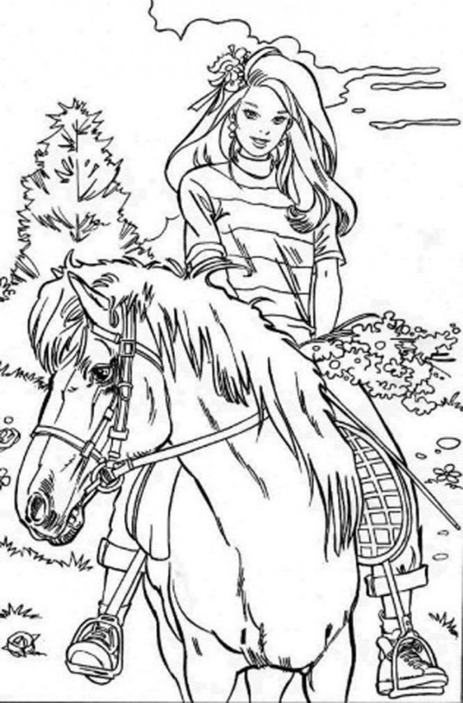 Barbie Horse Coloring Pages – Through the thousands of images on