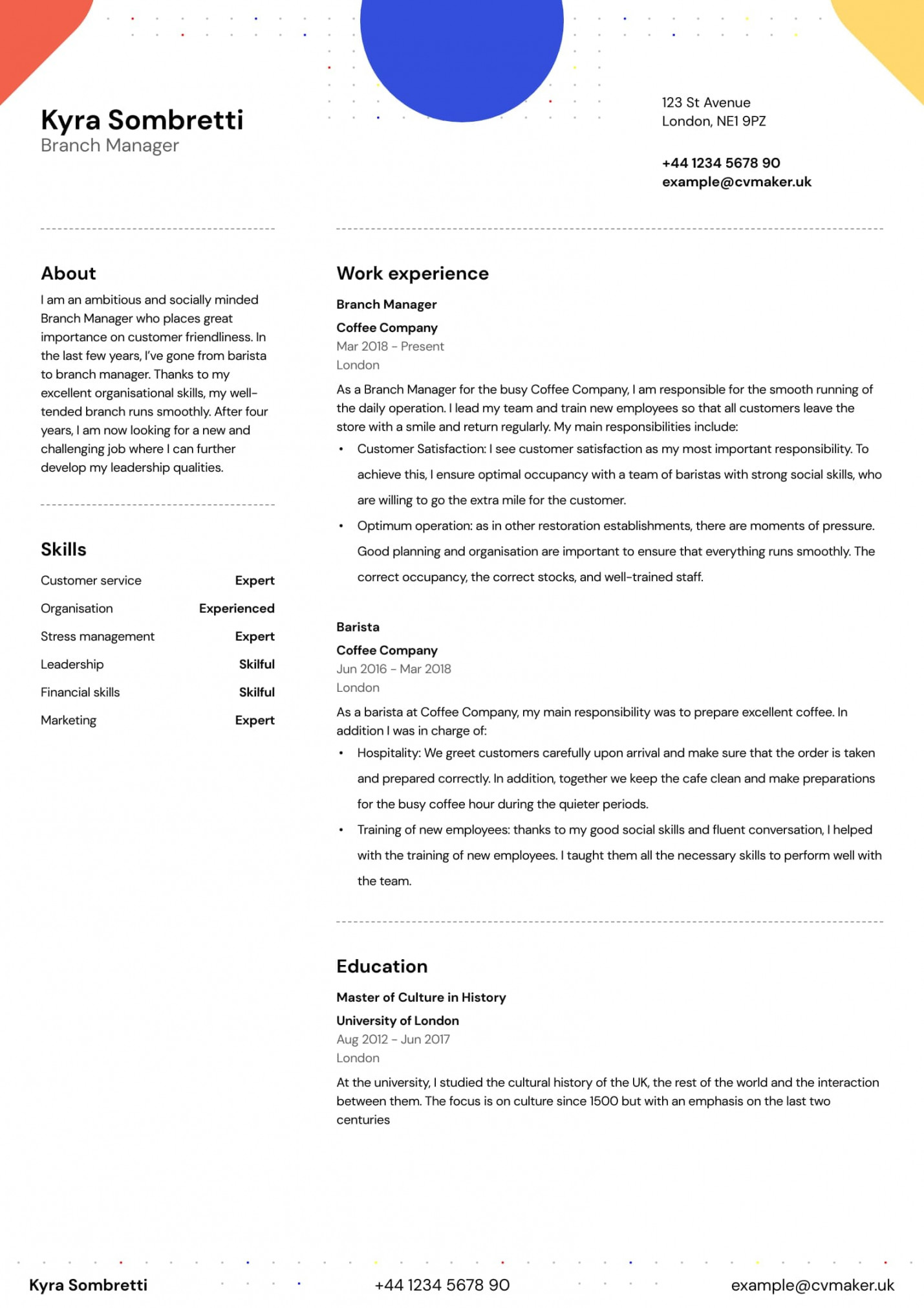 + Best professional CV templates for the UK « CVMaker