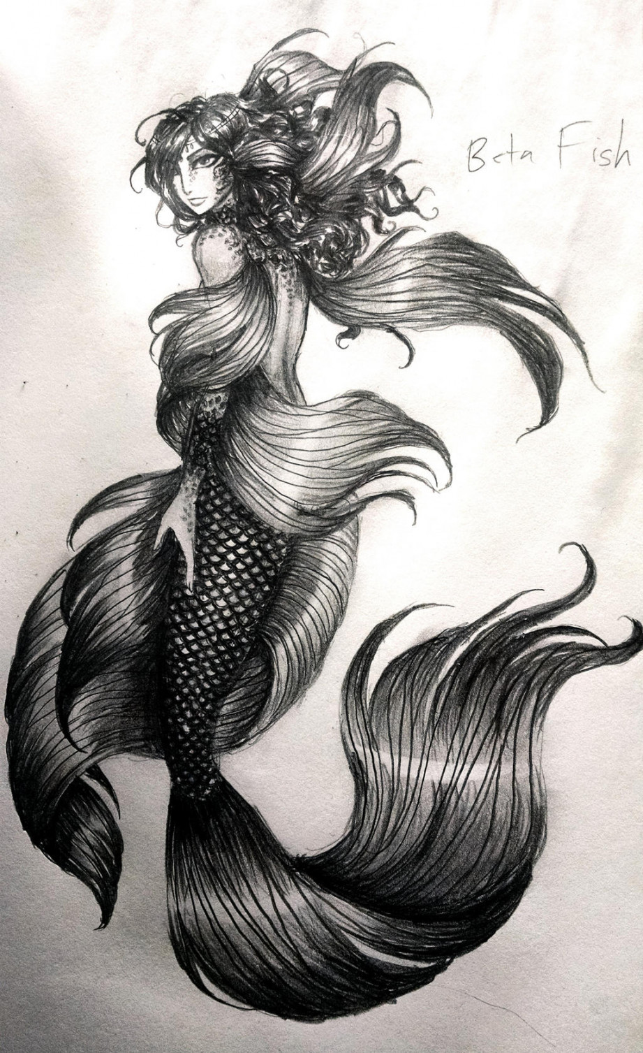 Beta Fish Mermaid Queen by blacktigressassassin on DeviantArt