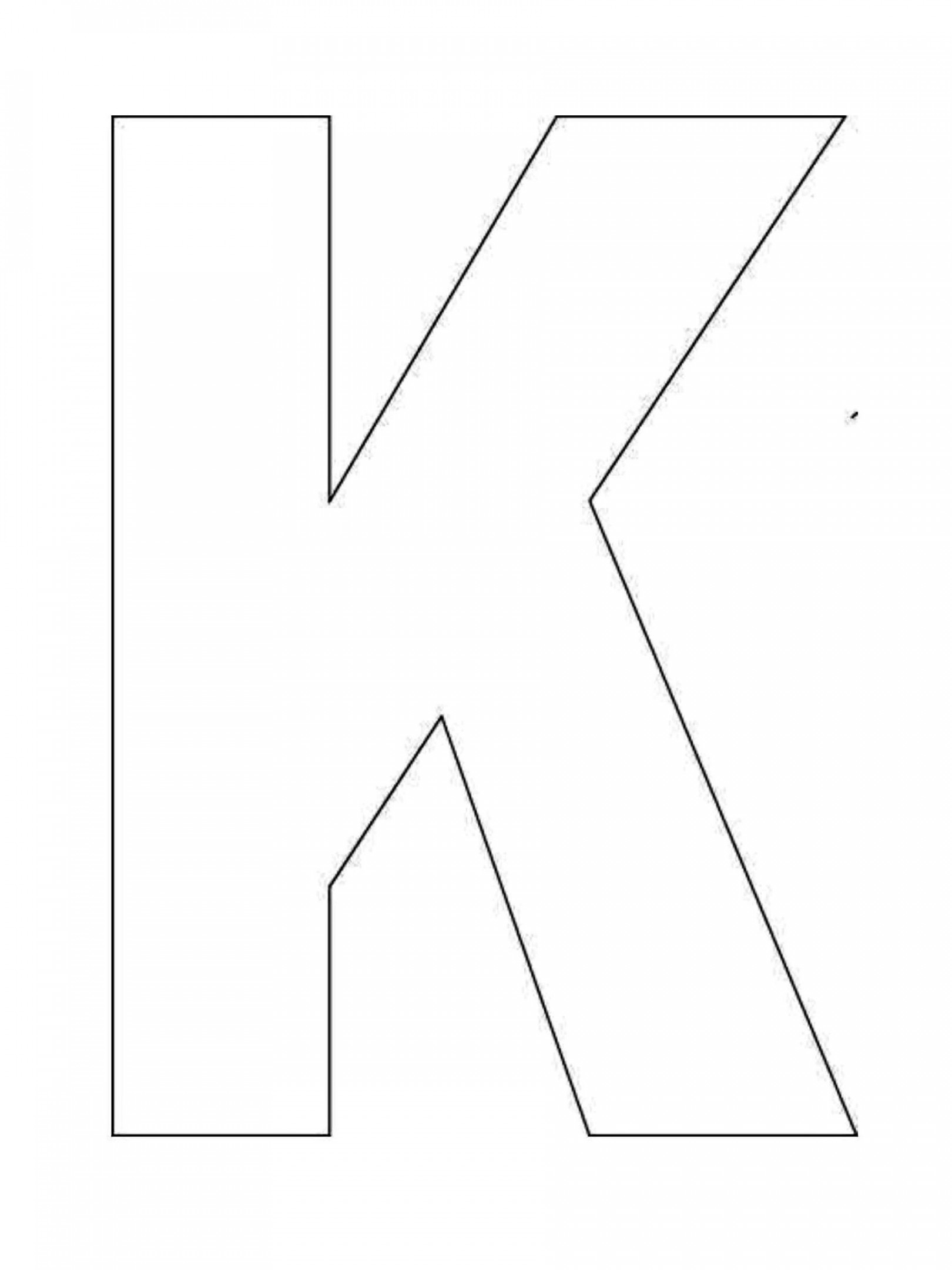 Block Letter K Template  Easy Ways To Facilitate Block Letter K