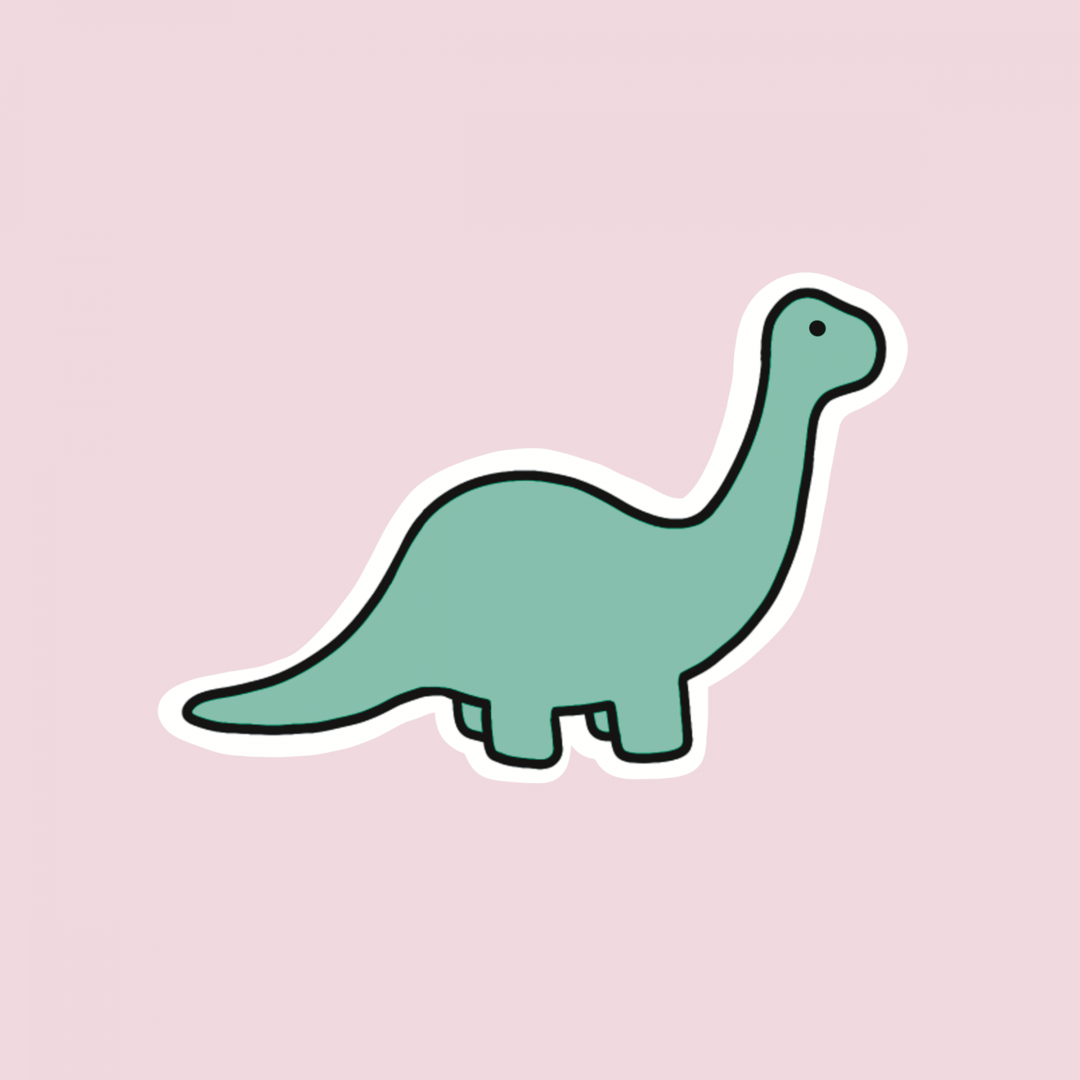 Brachiosaurus Sticker  Dinosaur stickers, Cute drawings, Dinosaur
