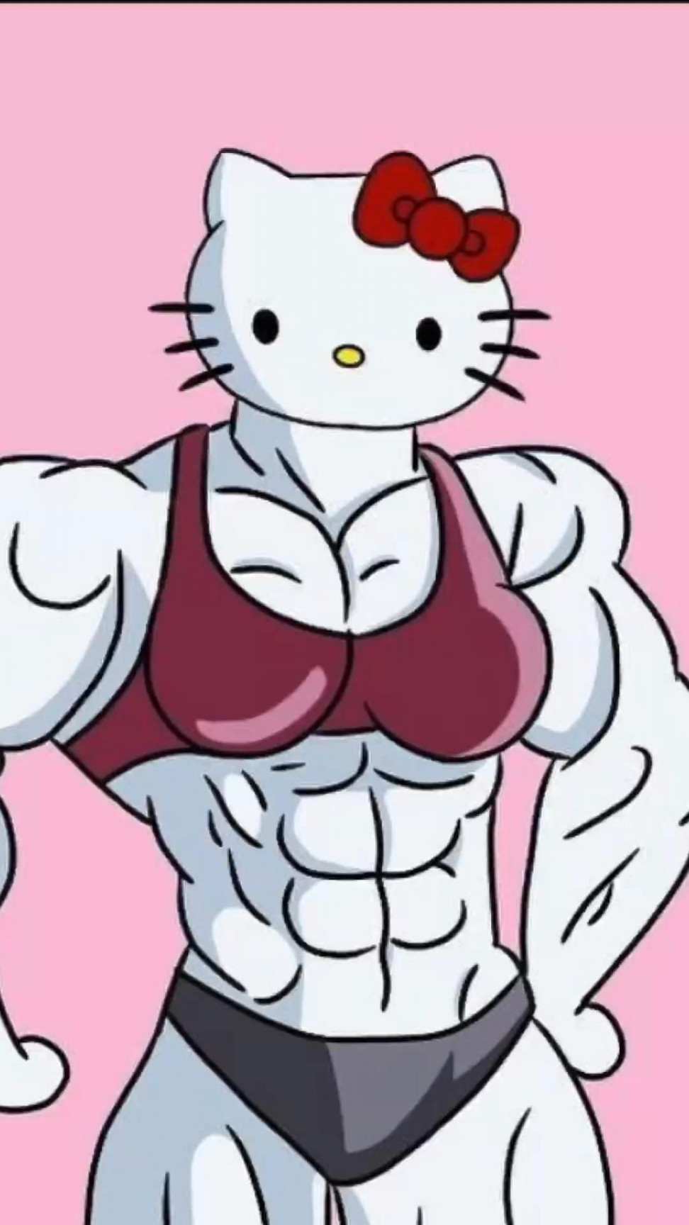 Buff Hello kitty  Hello kitty, Kitty, Comic book wallpaper