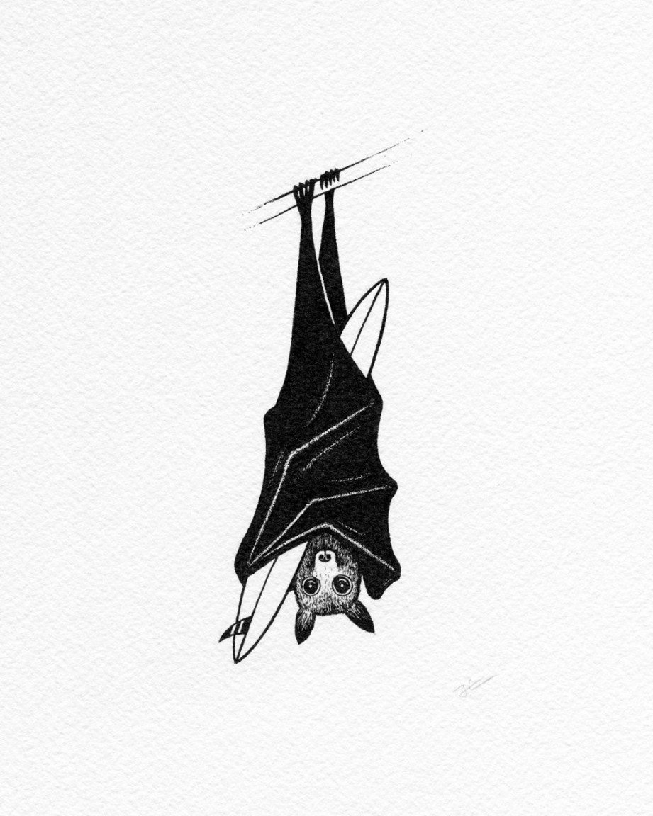 Buy Inktober Bat. Original illustration - SOLD OUT Online