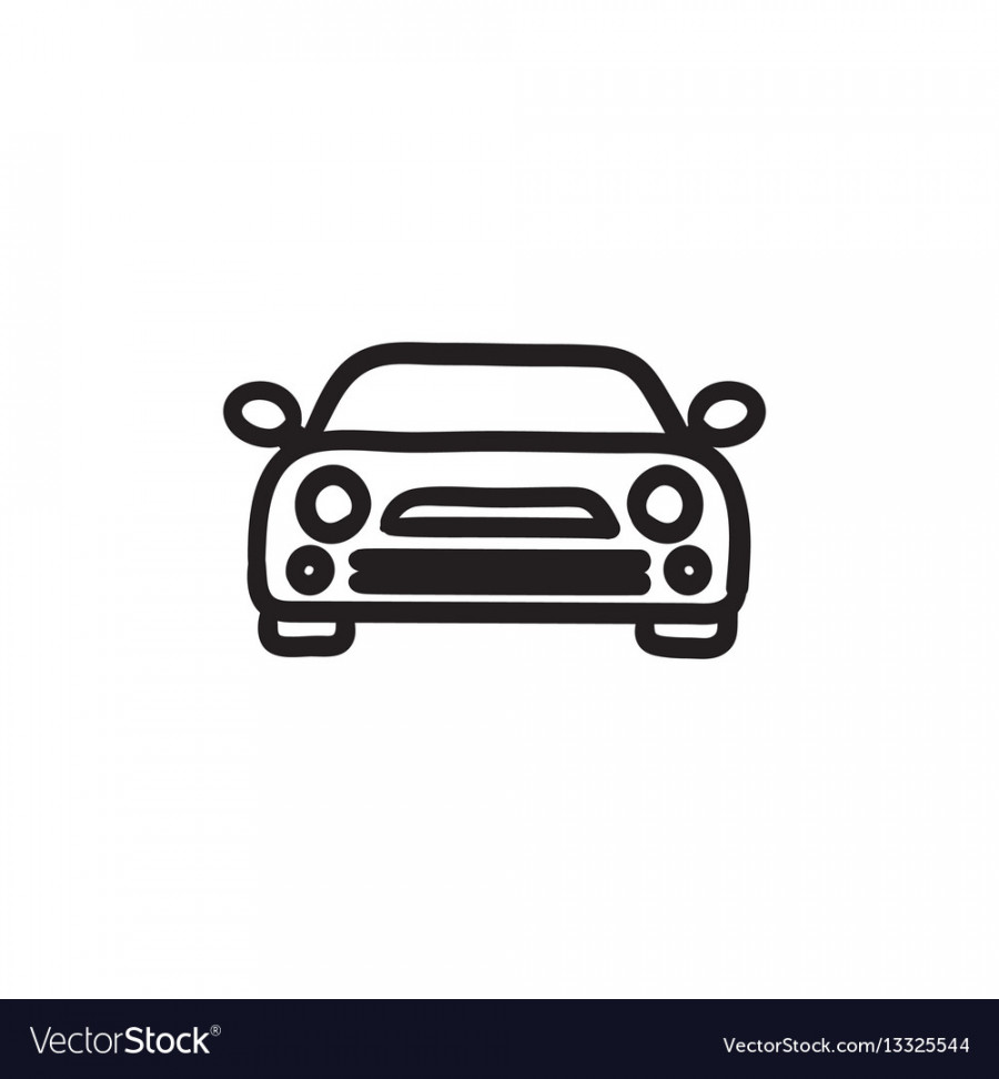 Car sketch icon Royalty Free Vector Image - VectorStock