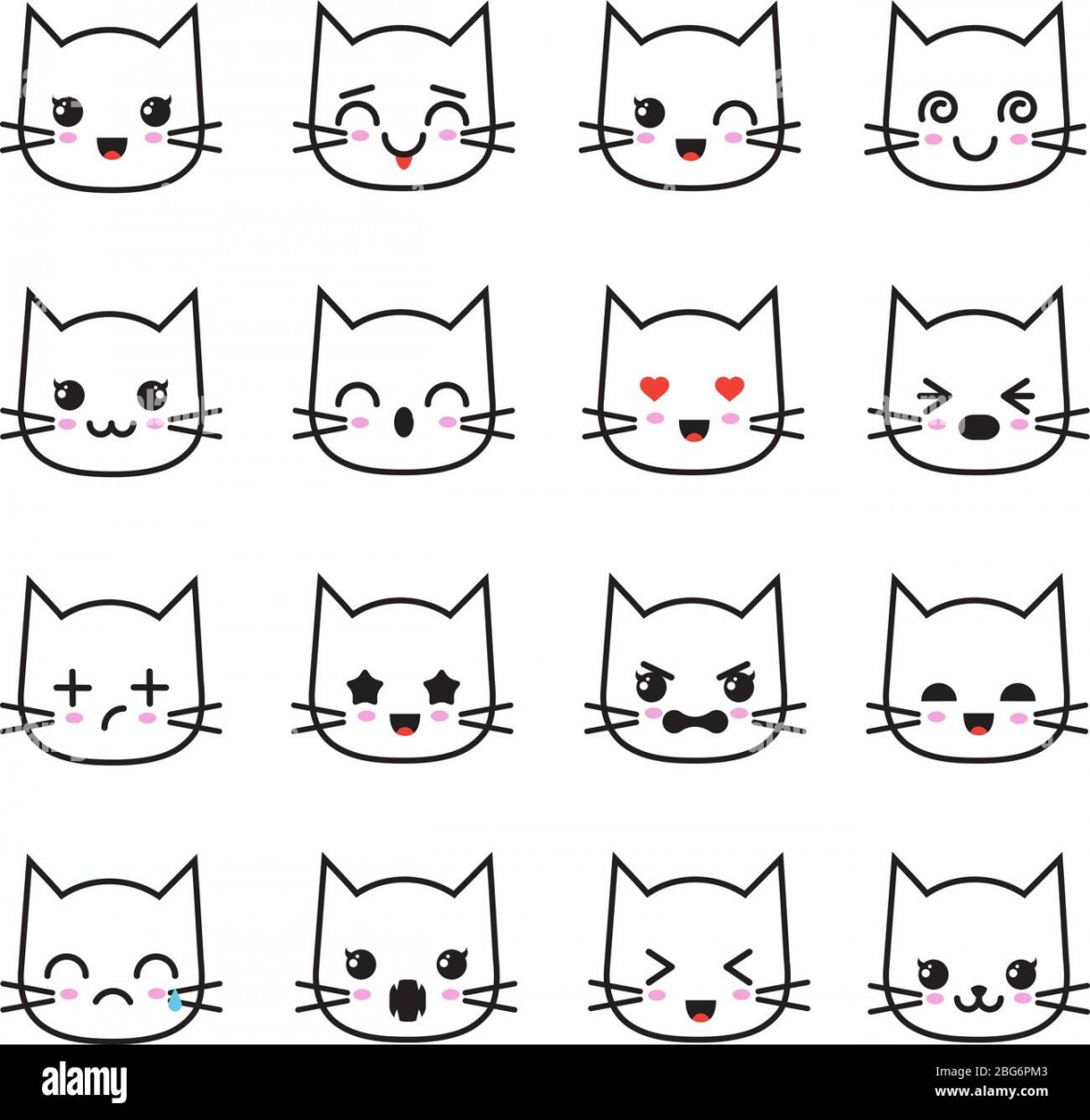 Cat emoji Cut Out Stock Images & Pictures - Alamy