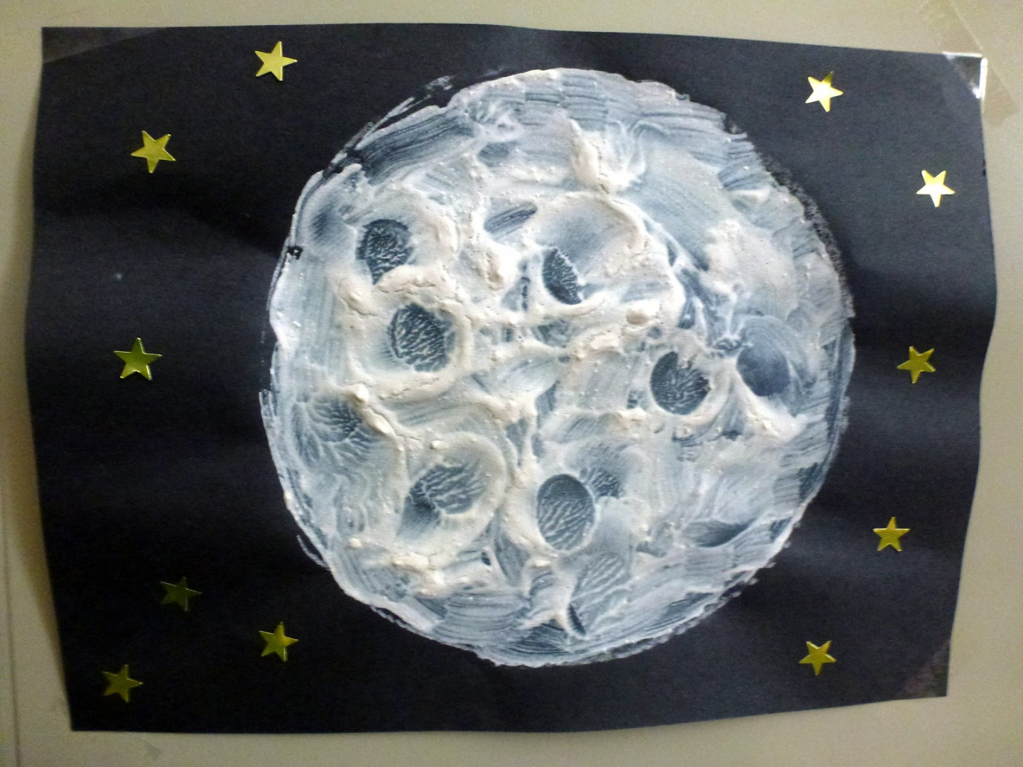 Choices for Children: Textured Moon Paintings