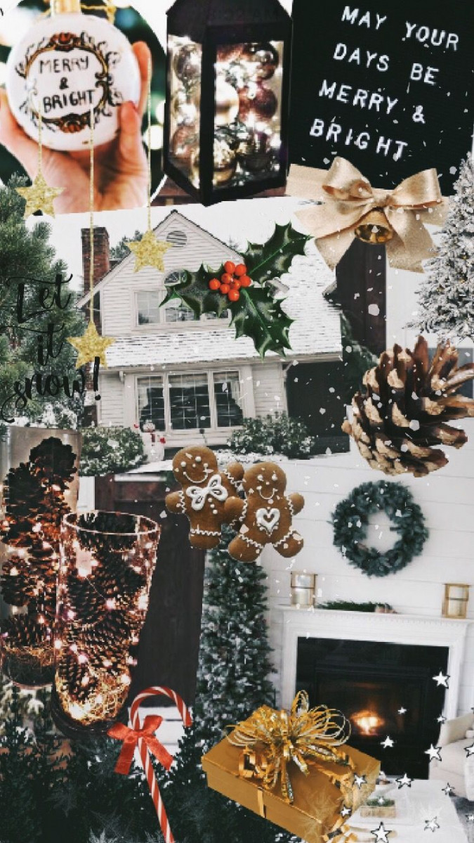 christmas wallpaper collage vsco- natschaffner ig