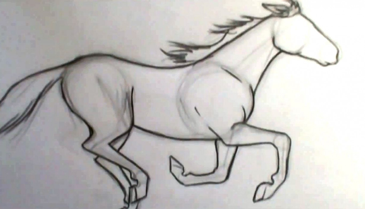 Comic Book Video Tutorials – How to Draw a Horse Galloping  Horse