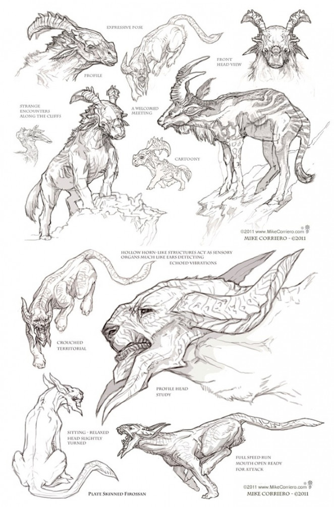 Concept Design & Sketches  Fantasy creatures art, Creature