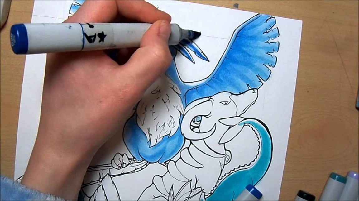 Copic Marker Speedpaint: kinghunterthegreat