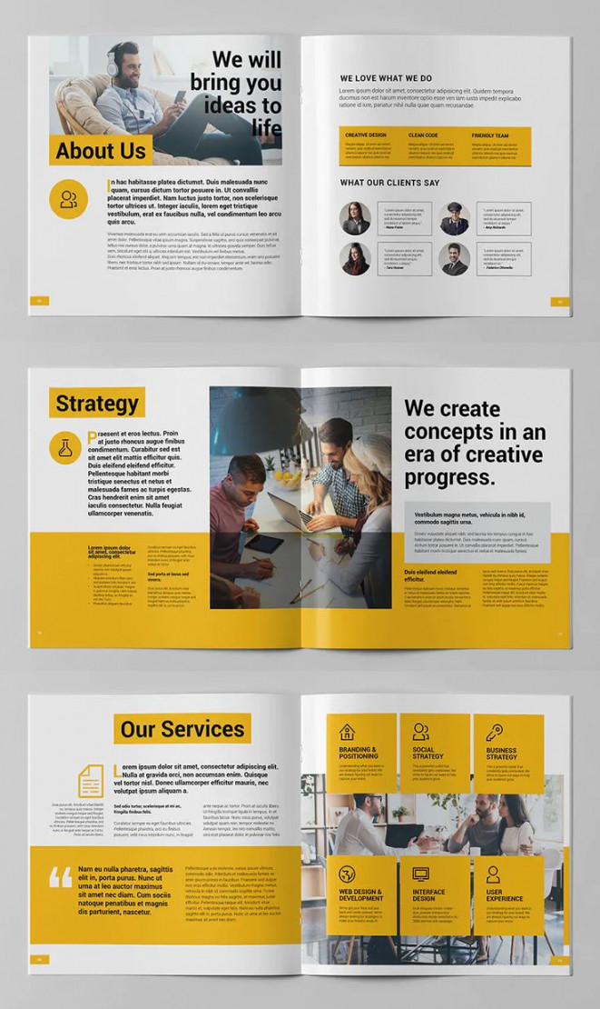 Corporate Square Brochure Template