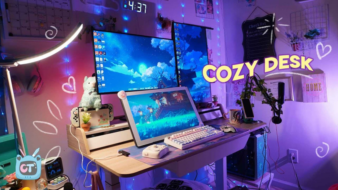 ☁️Cozy Setup tour 🌱 digital artist