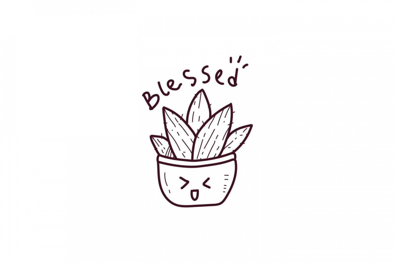 cute cactus sticker icon doodle lineart  Vector Art at Vecteezy