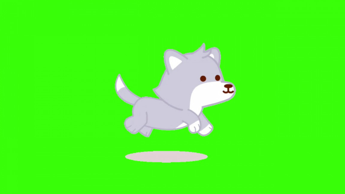 Cute wolf running  Green Screen Effects  wolf animation FREE